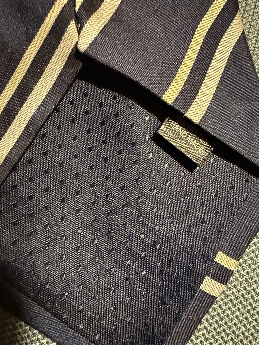 Gucci Navy and White Diagonal Stripe Men's Tie